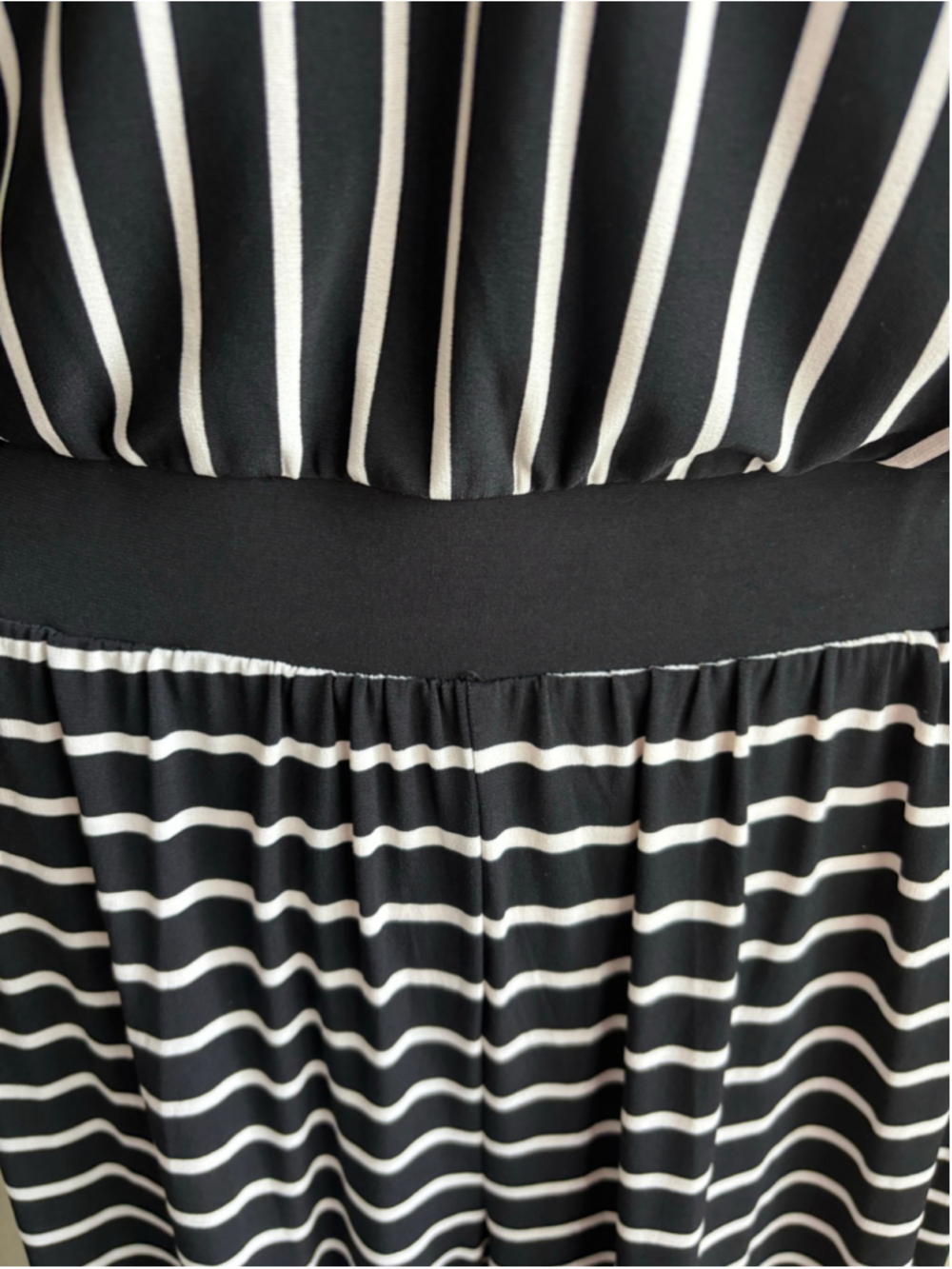 EUC Chicos Striped Dolman Sleeve Jumpsuit | Size 3 (XL) - Picture 4 of 9